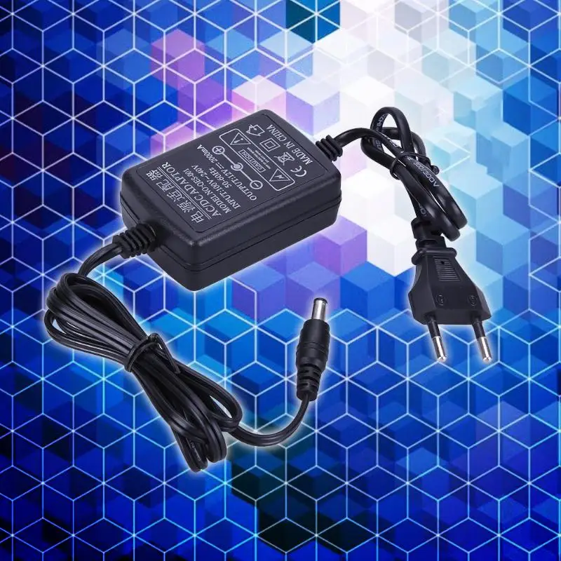 AC в DC адаптер питания 12 V 2A двойной кабель конвертер Универсальный 5.5x2.1 2 5