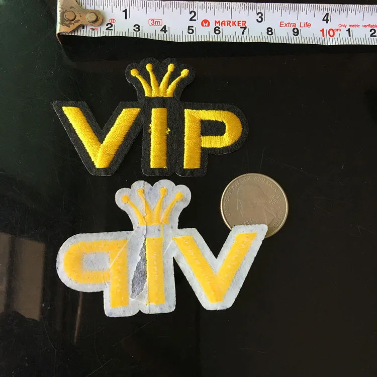 Высококачественная нашивка с VIP-буквами железная для одежды наклейка на одежду