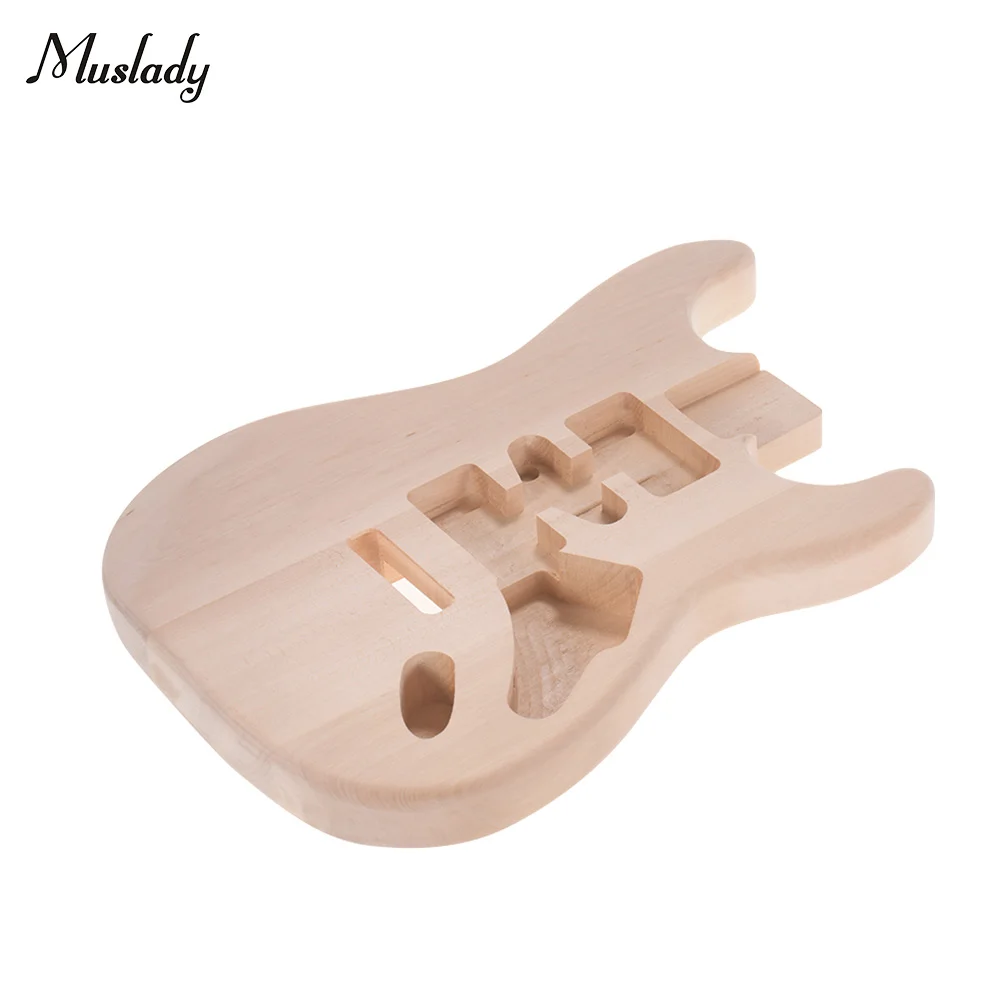 Muslady ST01 TM Незаконченный ручной работы корпуса гитары свечное дерево