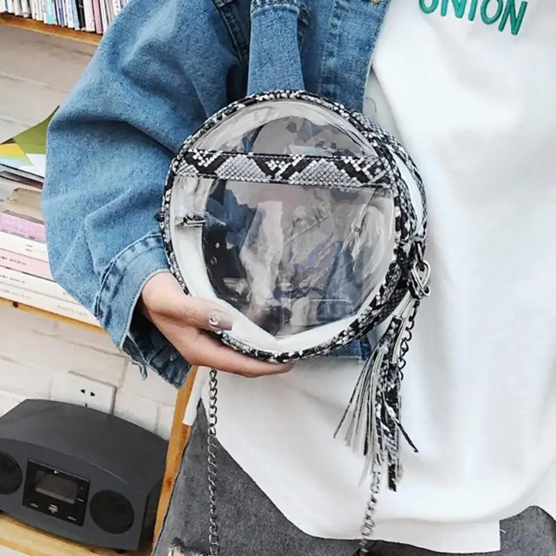 Сумка через плечо Serpentine Chain женская прозрачная мини сумка мессенджер для