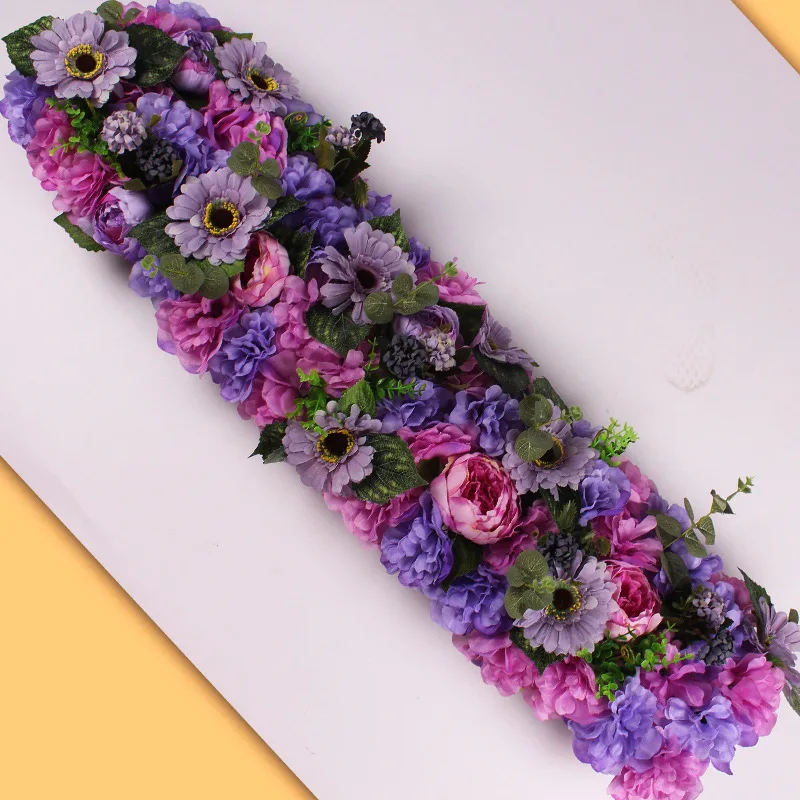 DIY 1 м свадебное цветочное украшение для железной арки искусственная Цветочная