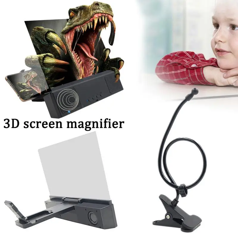 Универсальный мобильный телефон 3D экран HD видео усилитель увеличительное стекло