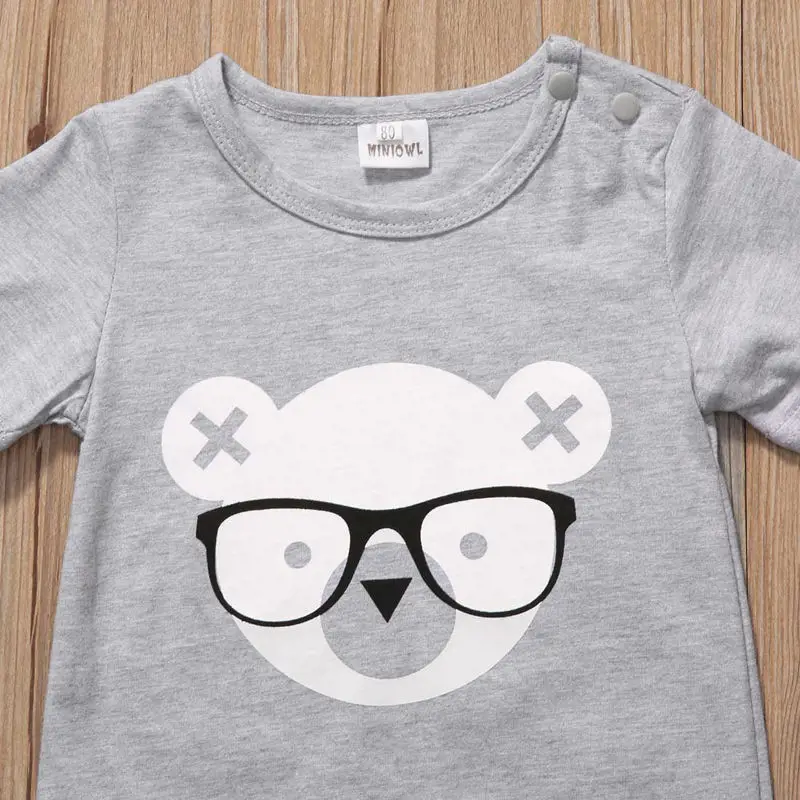 Pusdcoco Одежда для младенцев из хлопка Милая новорожденных Комбинезон мальчиков