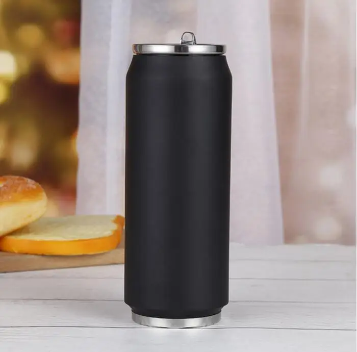 20pcs 11oz 17oz Soda Cans Straws Cups Thermos Flask Double Walled Stainless Steel Vacuum Insulated mugs with Flip up Straw | Дом и сад