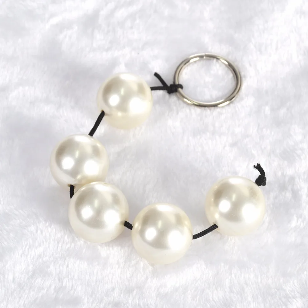 5-Ball Anal Beads 3cm Big Ball Non-toxic Waterproof Butt Plug Medical Toys Sex Adult Games Products |