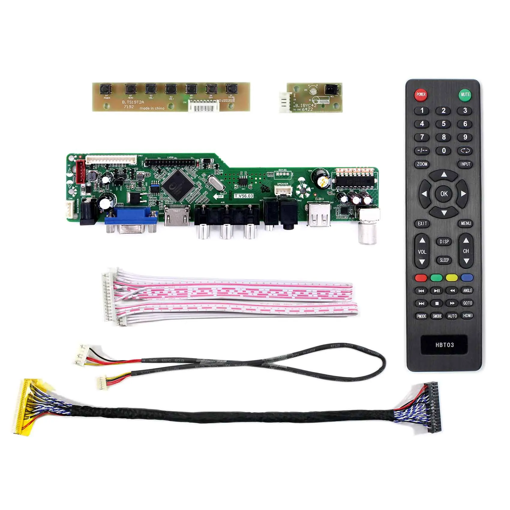 HD MI VGA плата ЖК-контроллера с USB для 15 6 "ЖК-экрана G156XW01 V2 G156BGE | Электроника