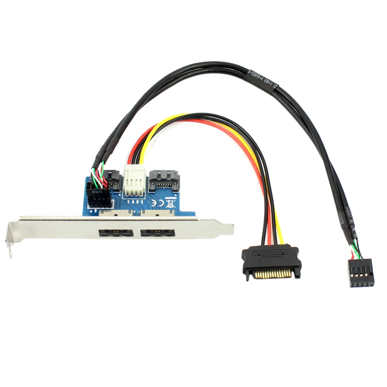 Dual Port Sata To 5V 12V Power Over Esata USB Adapter Convert Expansion Converter Card Connect 2.5 Inch 3.5 Hard | Компьютеры и офис