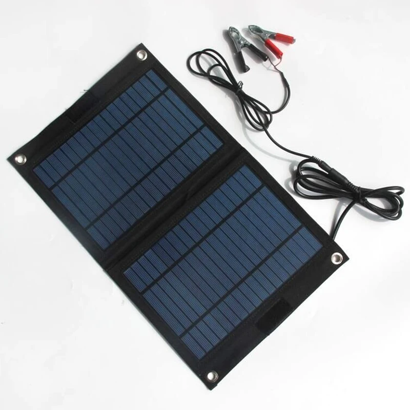18v/12v 12w Портативное зарядное устройство для панели солнечных батарей 12v