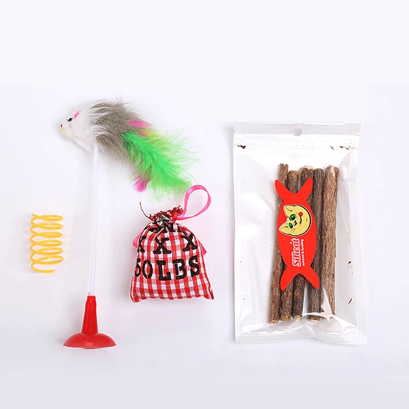 Cat Toy Ball Interactive Toys Play Chewing Rattle Scratch False Mouse Mini Funny Playing Training Pet Supplies S | Дом и сад