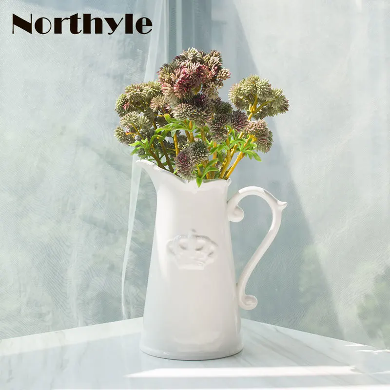 Northyle мягкие Пластик Sedum кластера сочные спрей-13 39 &quotвысокий Настоящее сенсорный