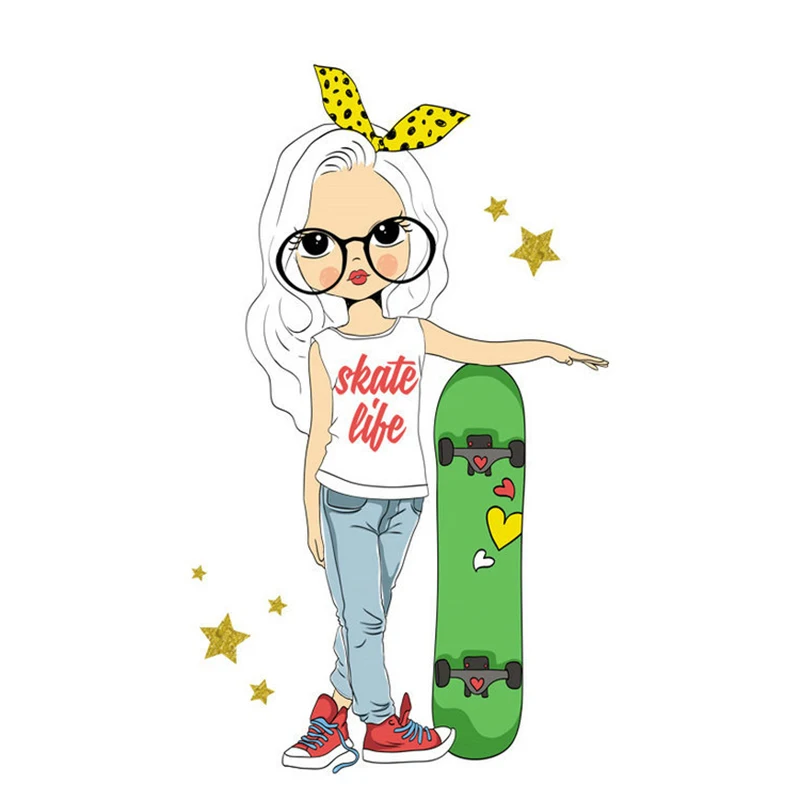 Железные наклейки на одежду для девочек женские футболки моющиеся DIY Швейные