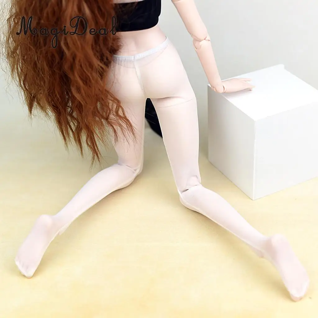 Белые 60 см чулки для кукол высокие эластичные носки леггинсы 1/3 BJD куклы девочек