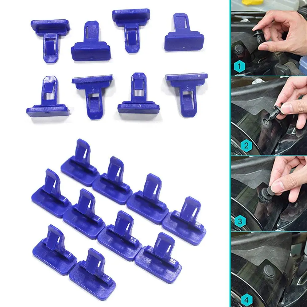 

Auto Part Car Accessories Push Bumper Fender Door Trim Panel Clips Retainers Fastener Rivet Clips 30 pcs Blue Car Styling