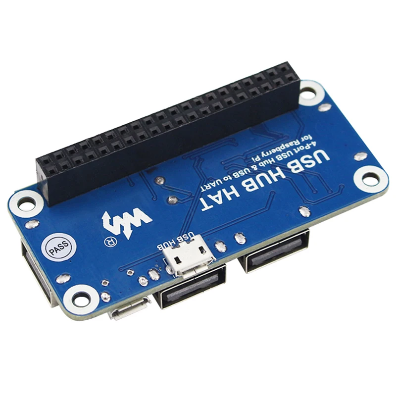 4 порта USB HUB HAT для Raspberry Pi 3/2/Zero W Плата расширения к UART последовательной отладки