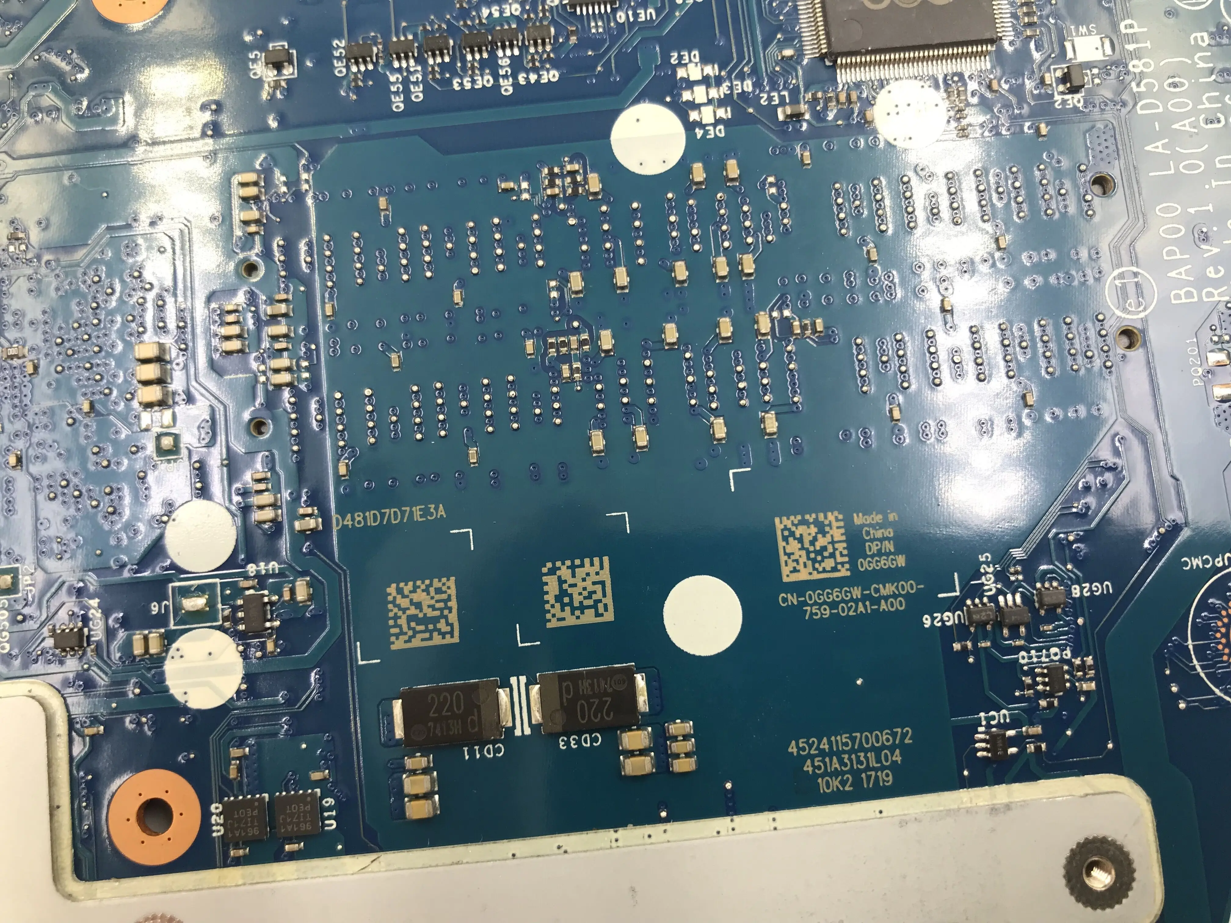 Материнская плата для ноутбука dell Alienware 13 R3 CN 0GG6GW GG6GW LA D581P с работой 100%|Материнские
