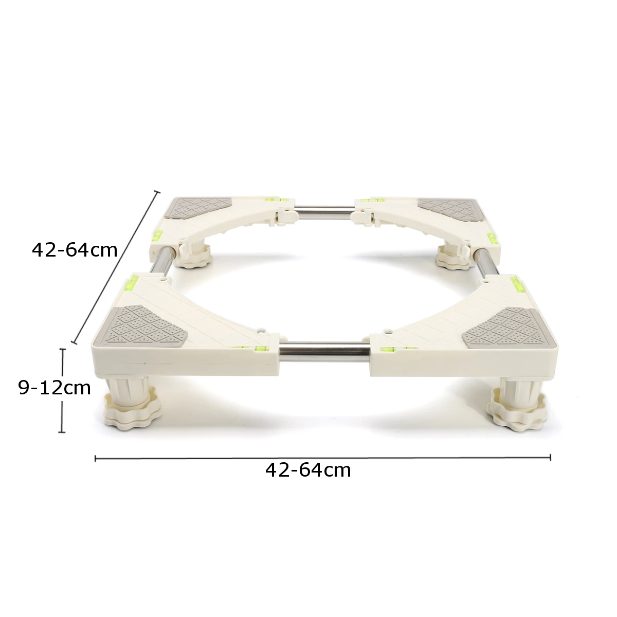 

16.8x16.8cm Stainless Steel Adjustable Washing Machine Refrigerator Holder Undercarriage Bracket Base Stand Max Load 300kg New