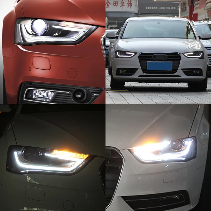 Roadot H7 Автомобильные светодиодные фары для Audi A4L A4 2013 2015 автомобильный Стайлинг