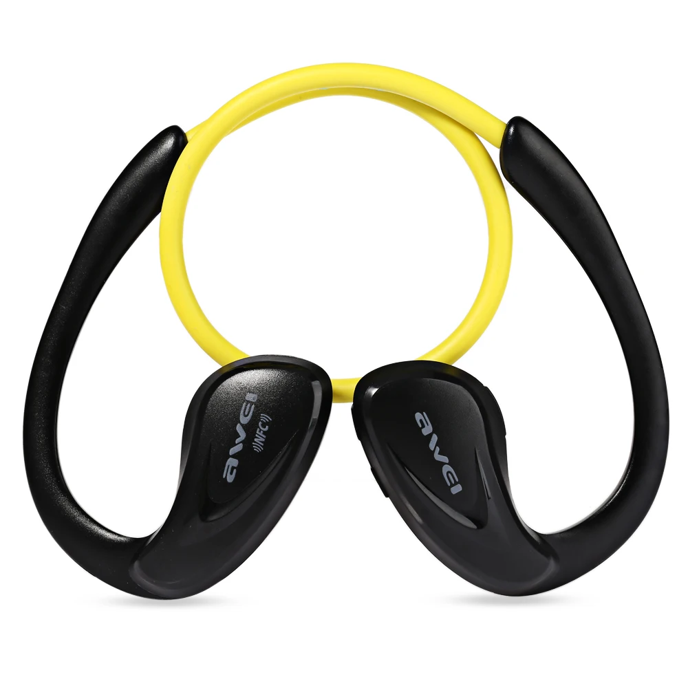 Awei A880BL Беспроводные Bluetooth спортивные стерео наушники APT X HiFi NFC шумоподавление