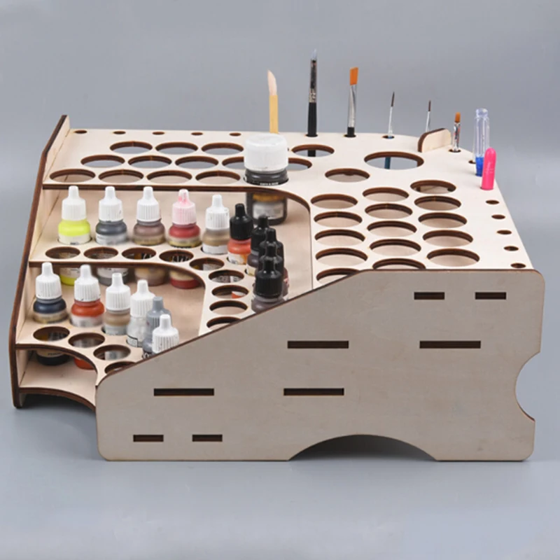 Новая Полка для хранения краски из липы модульная бутылка органайзер держатель с