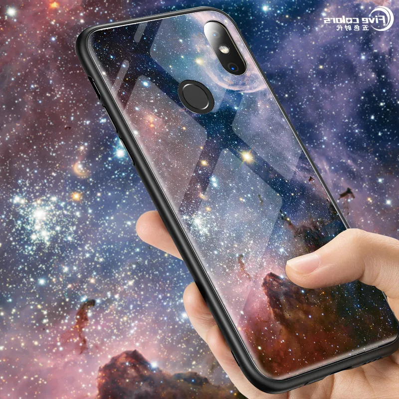 Чехол из закаленного стекла Marble Star Space для Xiaomi Mi Max 2 3 Redmi 6 6A Мягкий защитный чехол