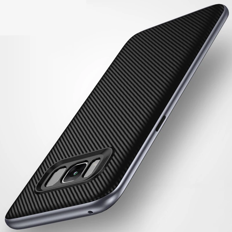 Роскошный двухслойный чехол Boomboos с текстурой для Samsung Galaxy S8 PLUS силиконовый