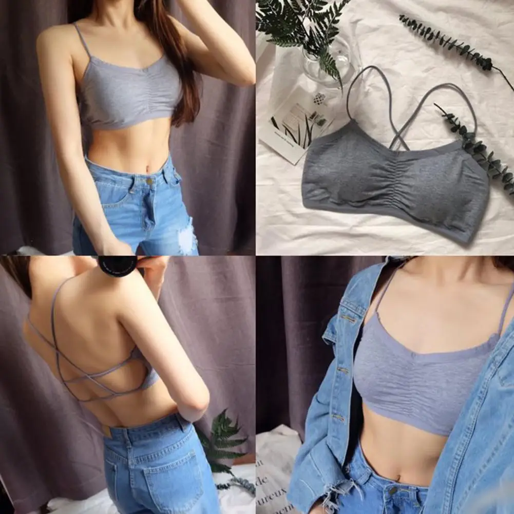 Модный женский топ бюстгальтер с запахом жилет на грудь нижнее белье для лета