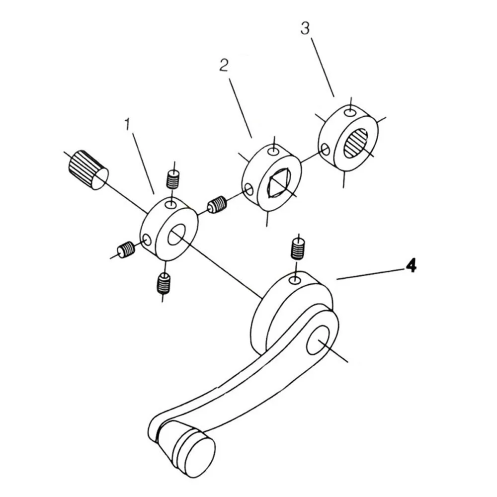 2 шт. универсальная ручка окна автомобиля намотки Riser алюминиевый сплав Замена