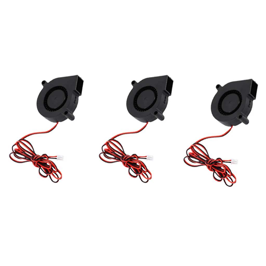 3 шт. тихий радиальный турбонагнетатель Вентилятор охлаждения DC 24V для деталей 3D
