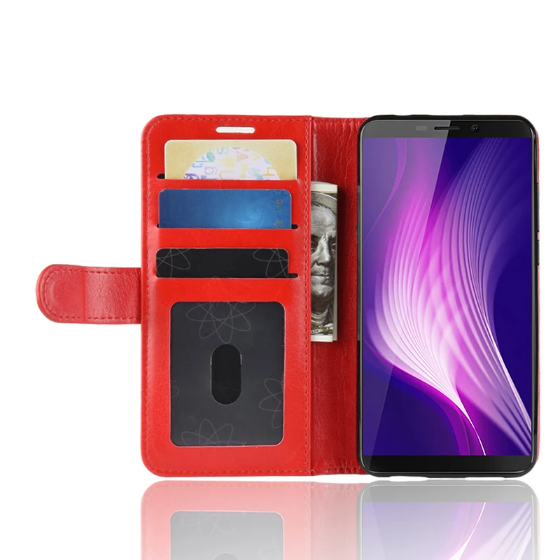Ocolor для Cubot Nova искусственная кожа Чехол телефона флип кошелек чехол с карманом