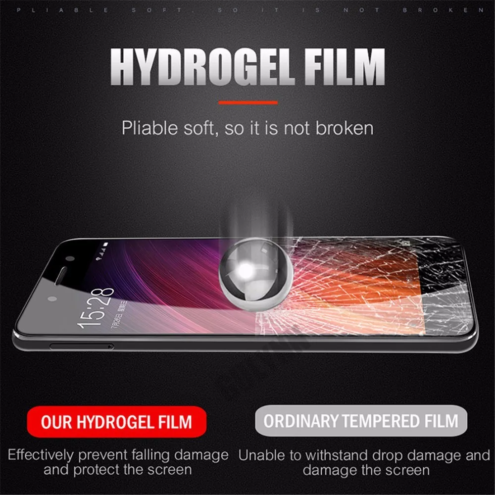 Мягкая Гидрогелевая пленка 6D с полным покрытием для Xiaomi Redmi 7 6 6A Pro 5 Plus Note 8 9 Защита