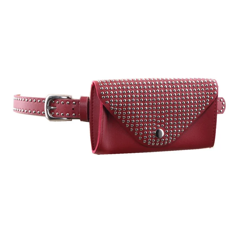 [EWQ] 2020 spring new Pin buckle scrub wild retro fashion studded belt ladies accessories decorative bag QG20900 | Багаж и сумки