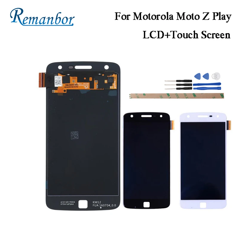 Remanbor для Motorola Moto Z Play XT1635 ЖК дисплей Дисплей из тисненой жести Запчасти цифровые