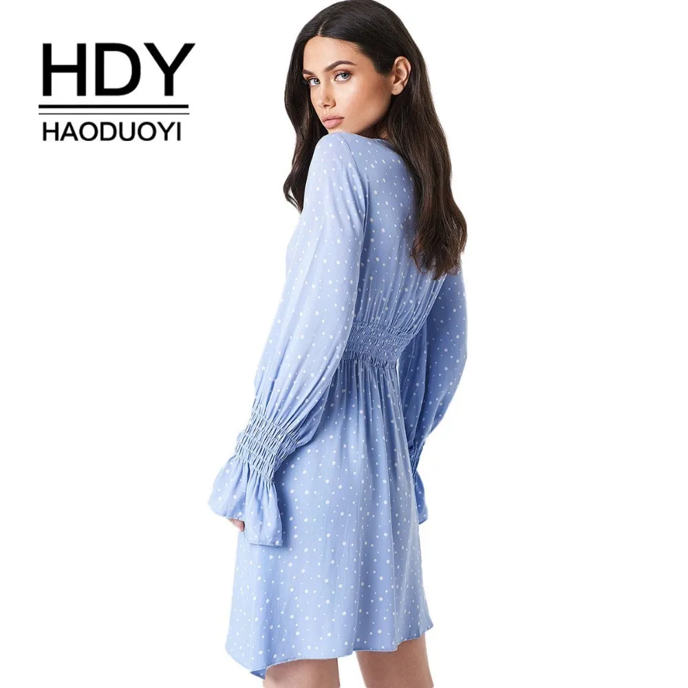 Платье в горошек HDY Haoduoyi летнее платье простом стиле для девочек|Женские платья| |