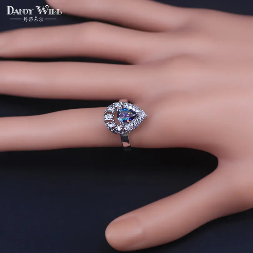 Mystic Rainbow Fire Cubic Zirconia Costume Jewelry Sets Decorations for women Earrings/Pendant/Necklace/Ring | Украшения и