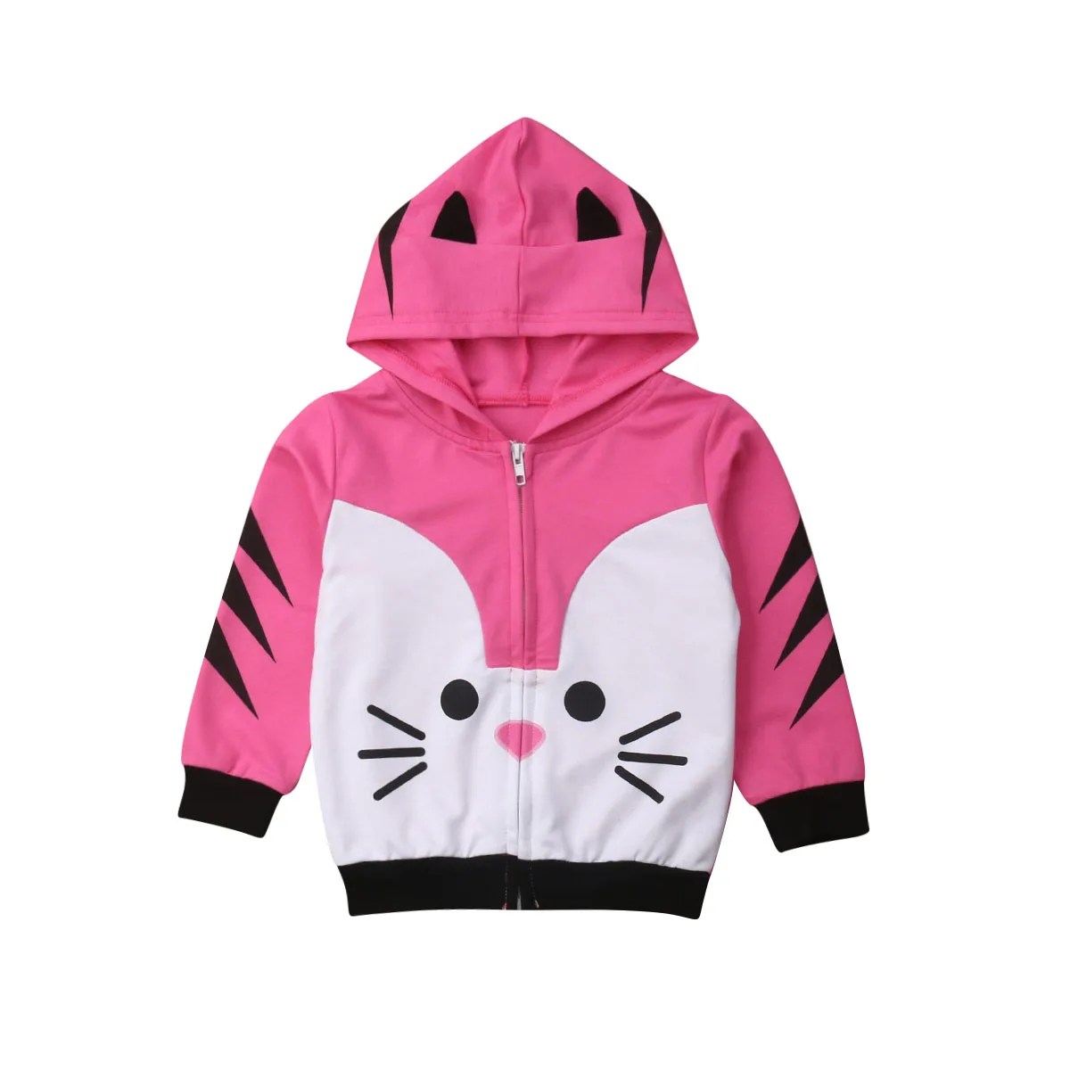 Emmababy Full Active Baby Kids Girl Sweatshirt Hoodies Jacket Zip Coat Outerwear Tops | Детская одежда и обувь