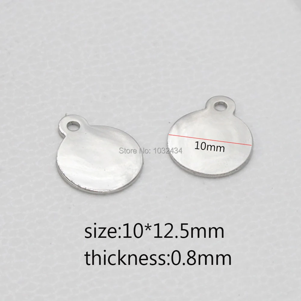 300 Pcs/lot Personality Circle Tag Jewelry Necklace Pendant Accessories Wedding Party Gift | Украшения и аксессуары