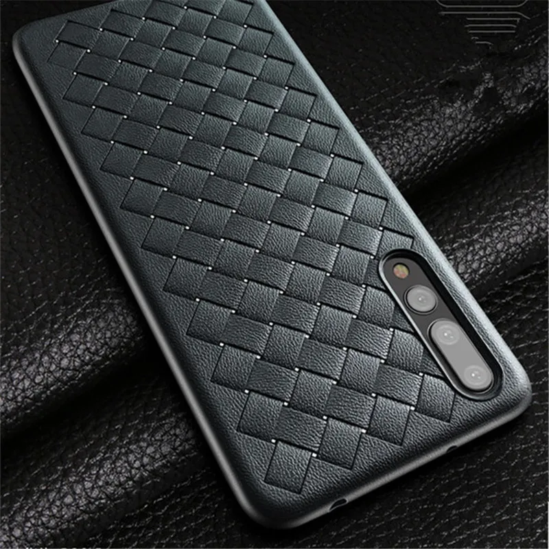 For Huawei P20 Lite Y3 Y5 Y6 Y7 2017 Mate 10 20 Honor 8X Nova 3i Grid Woven Pattern Soft TPU Ultra Slim Breathable Phone Case | Мобильные