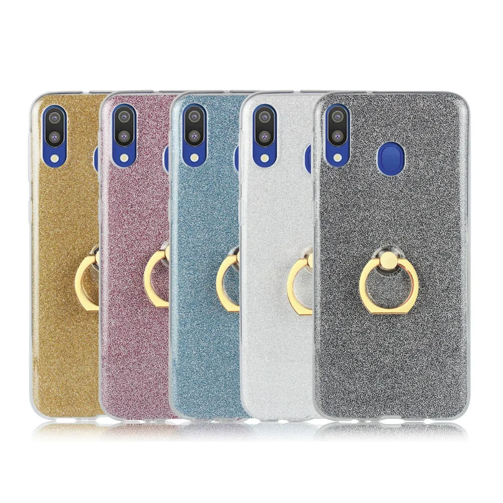 Для LG Q8 Q7 Q6 флэш кольцо чехол для телефона со стразами мобильного кольцевой soft shell