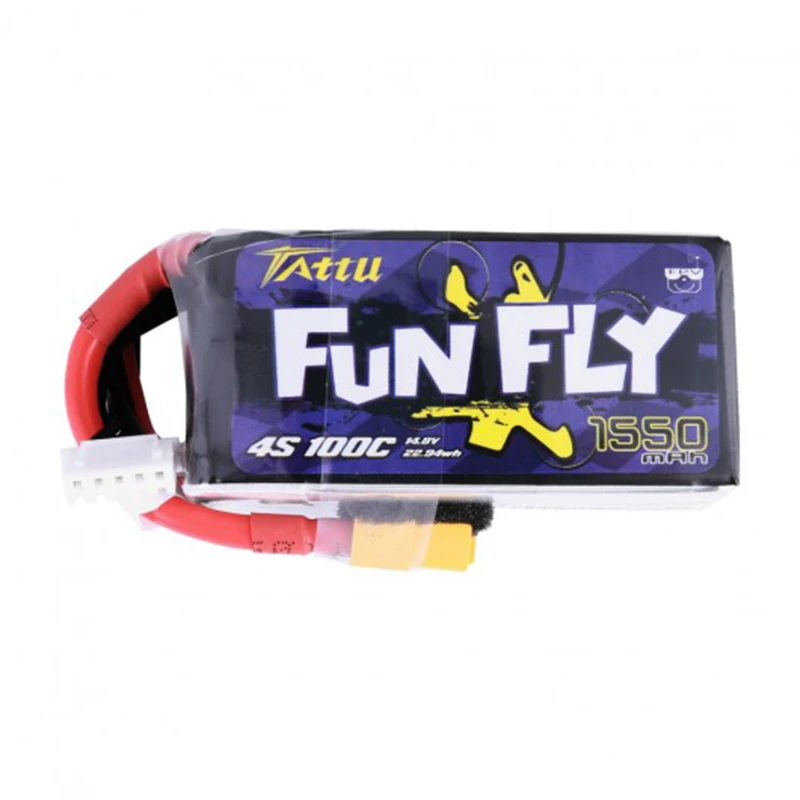 Оригинальный TATTU 14 8 V 1550mAh 100C 4S XT60 разъем Lipo батарея для Emax HAWK 5 FPV гоночный Дрон