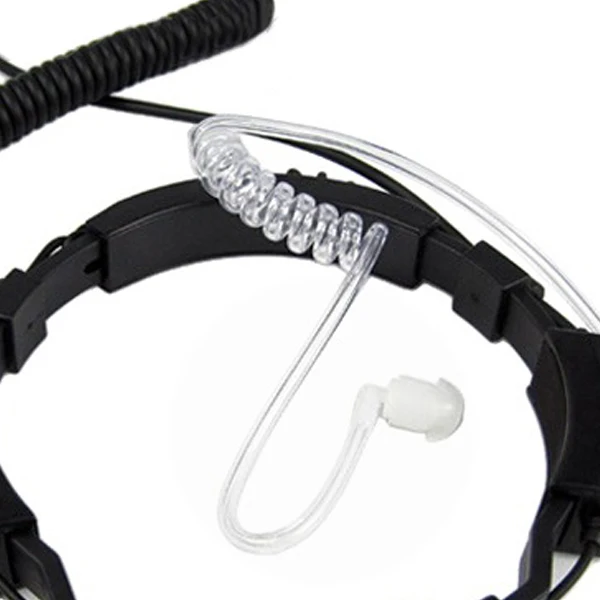 FBI Heavy Duty Tactical Big PTT Throat Mic Microphone Headset for Motorola Portable Radio EP450 GP300 CP040 CP180 Walkie Talki |