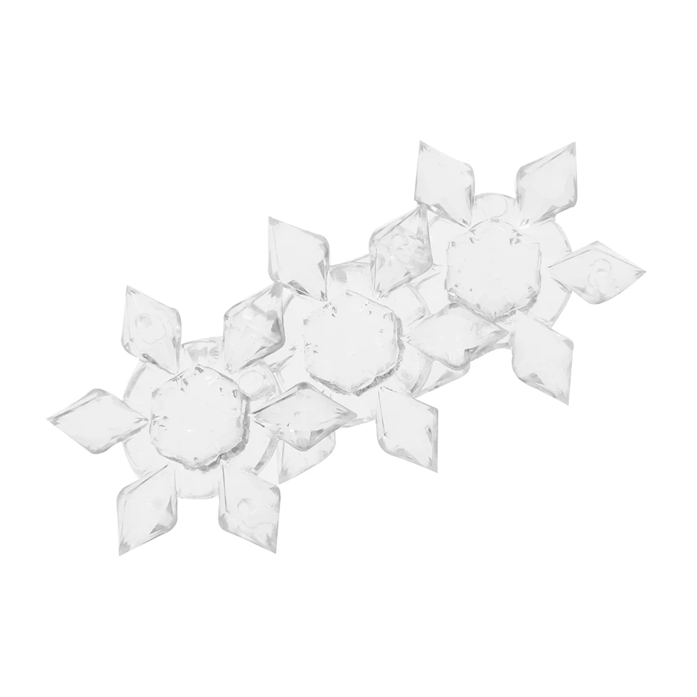 20 Искусственных Рождественских снежинок прозрачный зеркальный кабошон с
