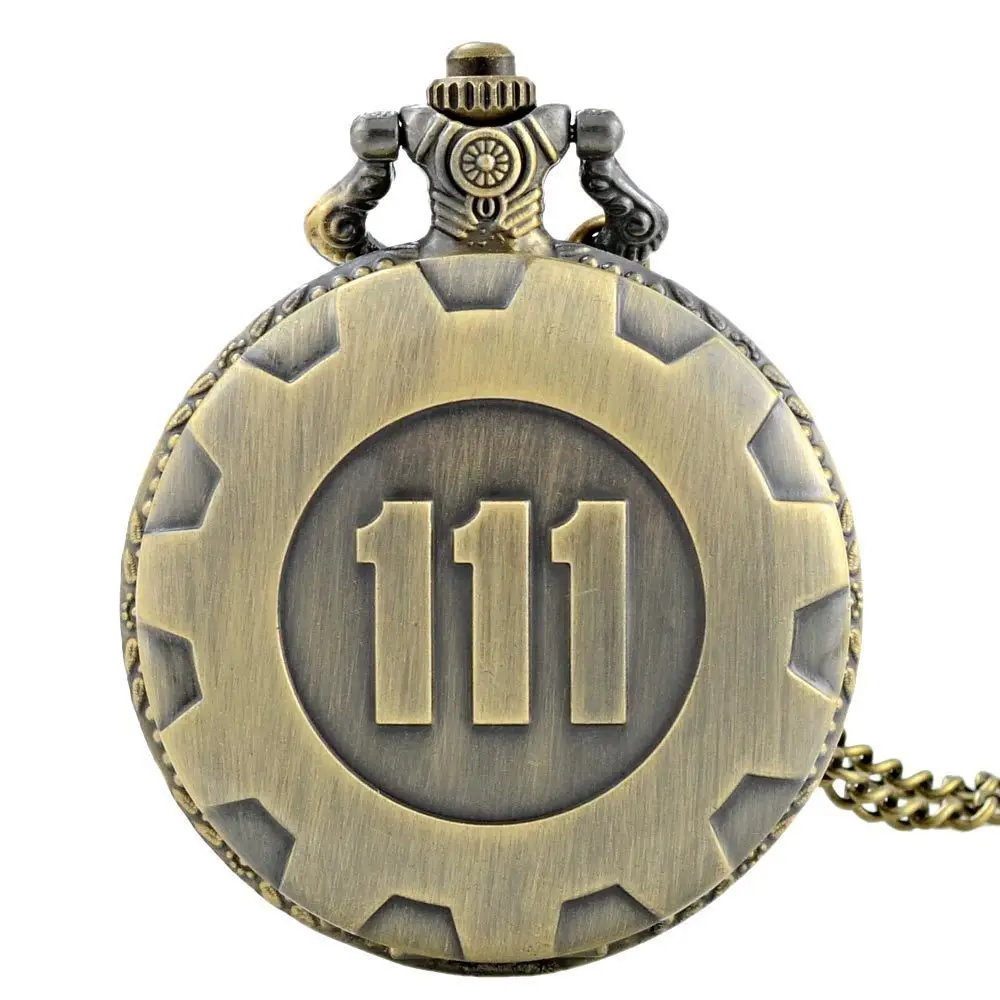 111 Theme Full Hunter Quartz Engraved Fob Retro Pendant Pocket Watch Chain Gift | Наручные часы