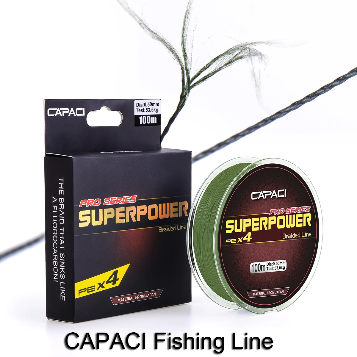

100M PE Braided Fishing Line 4 Strand Multifilament Fishing Line Carp Fishing Wire Tackle Pesca PE fishing line Dark green