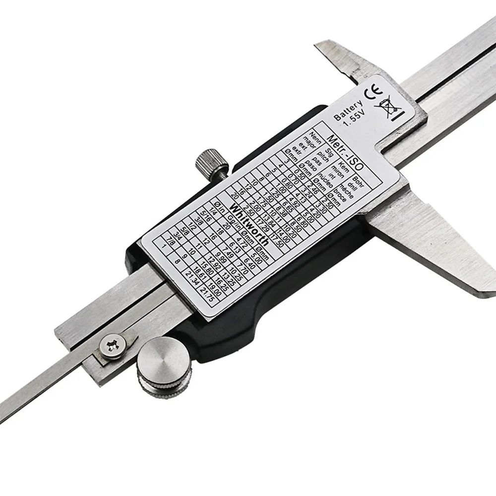 150mm Stainless Steel LCD Display Digital Caliper 6 Inch Fraction / MM High Precision | Инструменты
