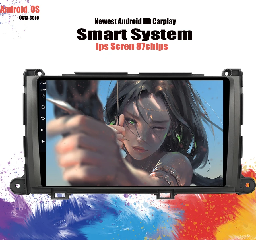 Android 10 0 Qcta Core 6 + 128G Автомобильный мультимедийный dvd плеер для Toyota Sienna 2010 2014 4G RAM Wifi GPS