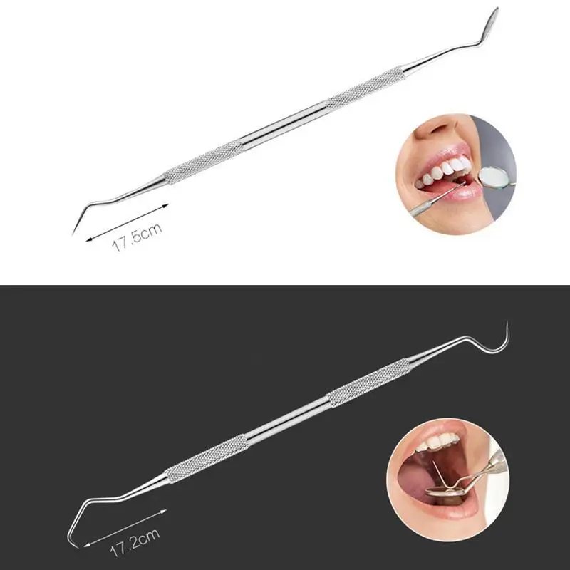 

7 Pcs Dental Hygiene Kit Teeth Whitening Tools Calculus Plaque Remover Set Scanner Hook Pick Scaler Tweezers Kit Flashlight