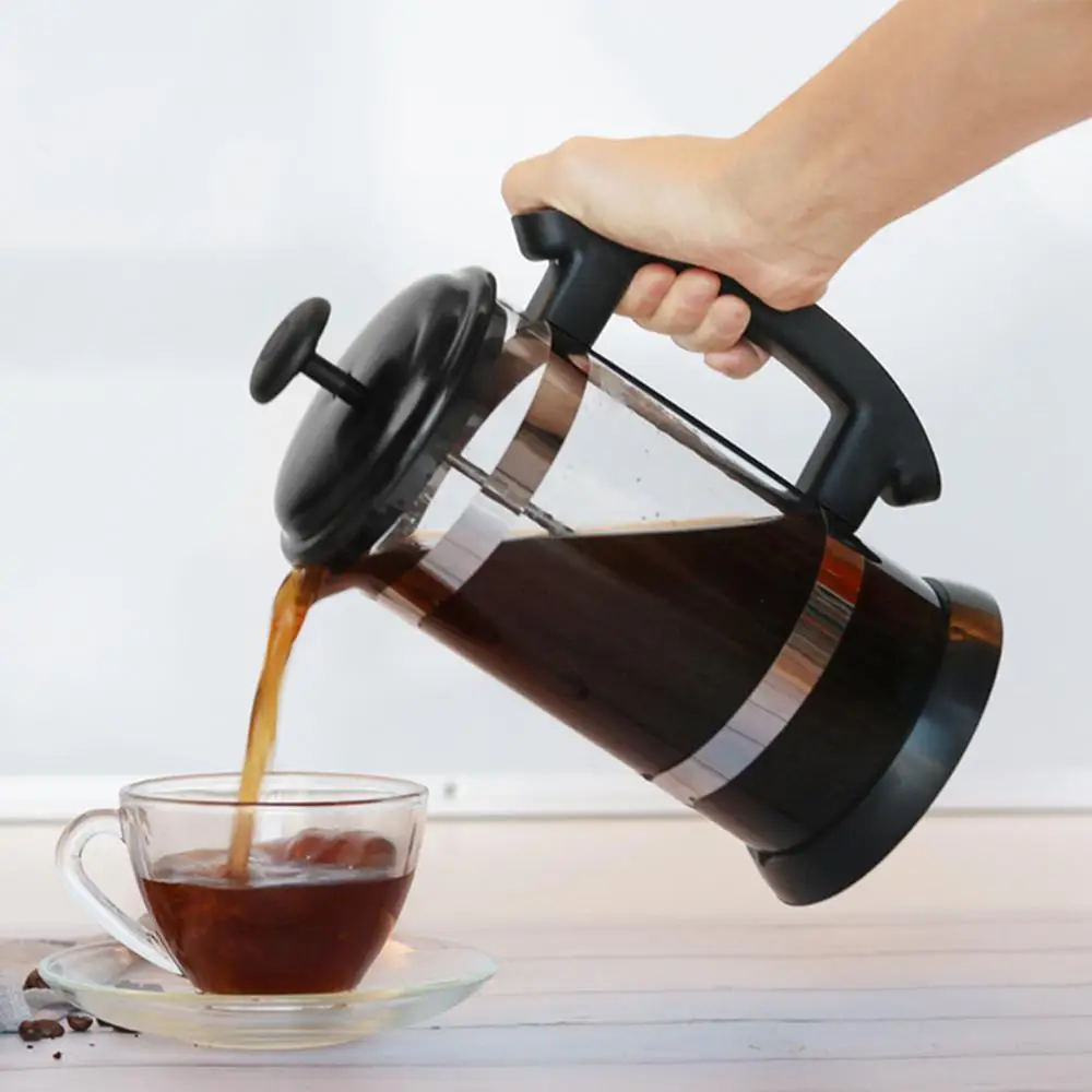 1000 мл стеклянный чайник Перколятор для французского кофе домашний ручной