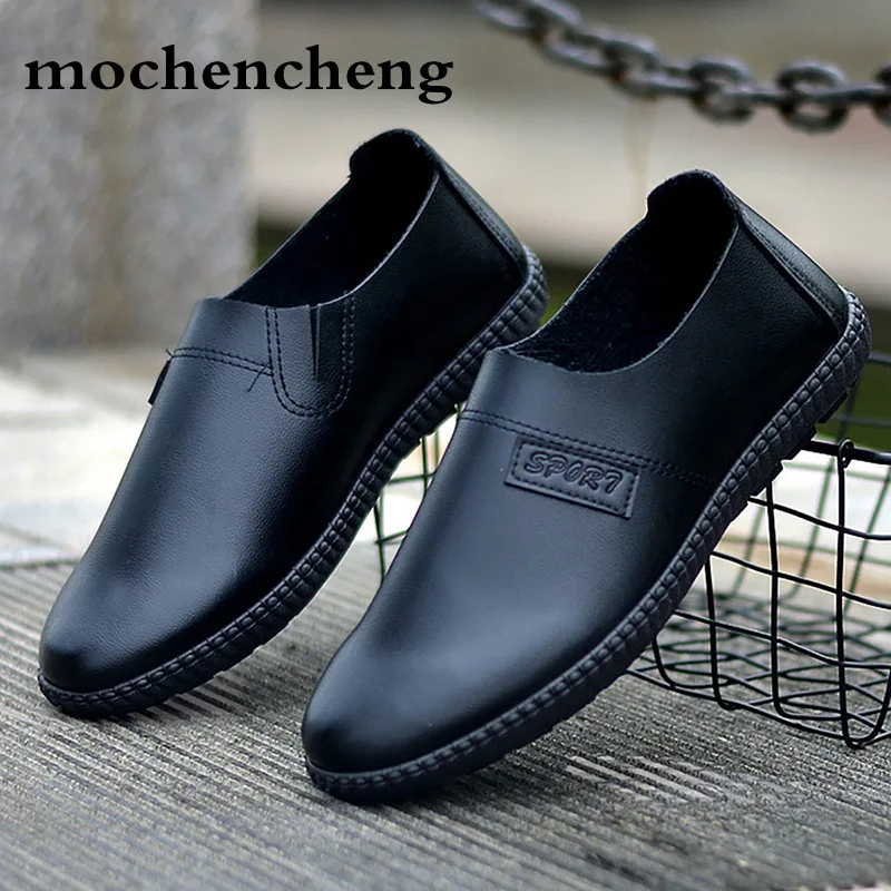 2018 Autumn Men Casual Shoes Loafers Adult Footwear Boat Soft Driving Microfiber Leather Man Mocassin Male Walking Lightweight | Обувь