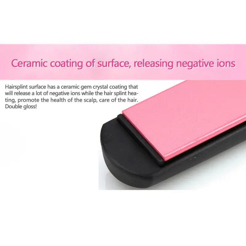 EAS-Kemei KM-2808 Tourmaline Ceramic Hair Straightener Curler Straightening Curling Irons Styling Tools |