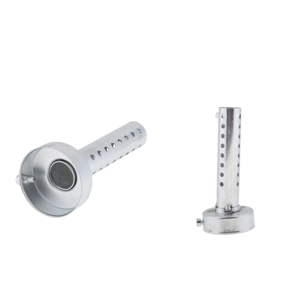 2pcs Motorcycle Tail Exhaust Can Pipe Baffle Muffler Silencer DB Killer Noise Sound Eliminator 60mm Silver | Автомобили и